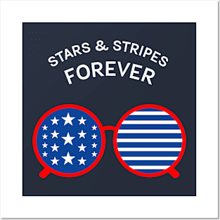 Stars & Stripes Forever Independence Day Posters and Art